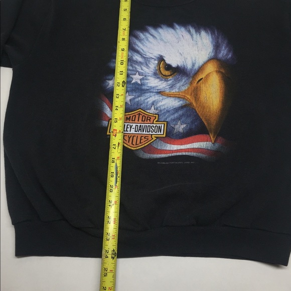 Sold❌Vtg 3D Emblem Harley Davidson SweatShirt Sz L - Picture 5 of 8